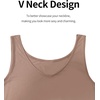 Lovasy Womens Full Slips for Under Dresses V Neck Slip Dress S-3XL(Coffee)