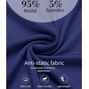 Lovasy Womens Full Slips for Under Dresses V Neck Slip Dress S-3XL(Navy Blue)