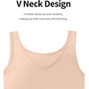 Lovasy Womens Full Slips for Under Dresses V Neck Slip Dress S-3XL(Nude)