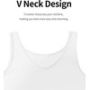 Lovasy Womens Full Slips for Under Dresses V Neck Slip Dress S-3XL(White)