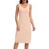 Lovasy Womens Full Slips for Under Dresses V Neck Slip Dress S-3XL(Nude)