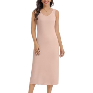 Lovasy Full Slip for Women Under Dress S-3XL(Camel)