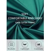 Lovasy Silk Nightgown for Women Lace V Neck Sexy Lingerie S-XXL(Dark Green)