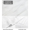 Lovasy Women Irregular Layered Tulle Fairy Skirt S-3XL(White)