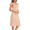 Lovasy Womens Full Slips Long Tank Tops Slip Dress with Lace Trim S-3XL(Nude)