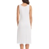 Lovasy Womens Full Slips Long Tank Tops Slip Dress with Lace Trim S-3XL(White)