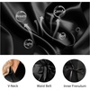 Lovasy Women’s Satin Robes Silky Short Robe Sleepwear S-XXL(Black)