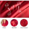 Lovasy Women’s Satin Robes Silky Short Robe Sleepwear S-XXL(Burgundy)