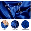 Lovasy Women’s Satin Robes Silky Short Robe Sleepwear S-XXL(Dark Blue)