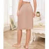 Lovasy Half Slip for Women Under Dress Lace Skirt S-3XL(Camel)
