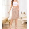 Lovasy Half Slip for Women Under Dress Lace Skirt S-3XL(Camel)
