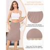 Lovasy Half Slip for Women Under Dress Lace Skirt S-3XL(Coffee)