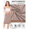 Lovasy Half Slip for Women Under Dress Lace Skirt S-3XL(Coffee)