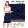Lovasy Half Slip for Women Under Dress Lace Skirt S-3XL(Navy Blue)