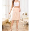 Lovasy Half Slip for Women Under Dress Lace Skirt S-3XL(Nude)