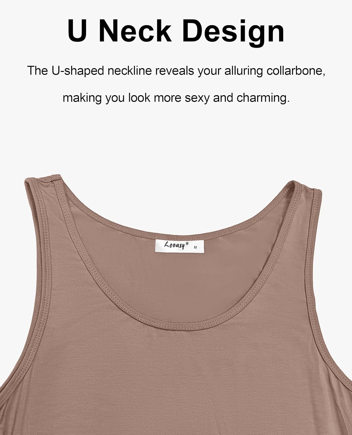 image:imageLovasy Full Slip for Women Under Dress Long Tank Dresses S3XLCoffee