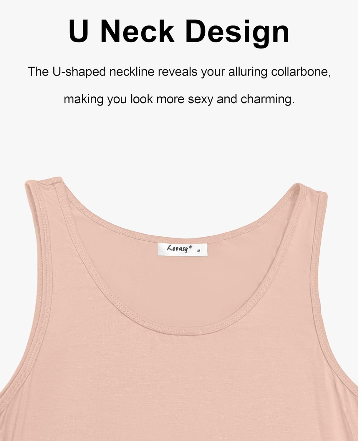 image:imageLovasy Full Slip for Women Under Dress Long Tank Dresses S3XLNude