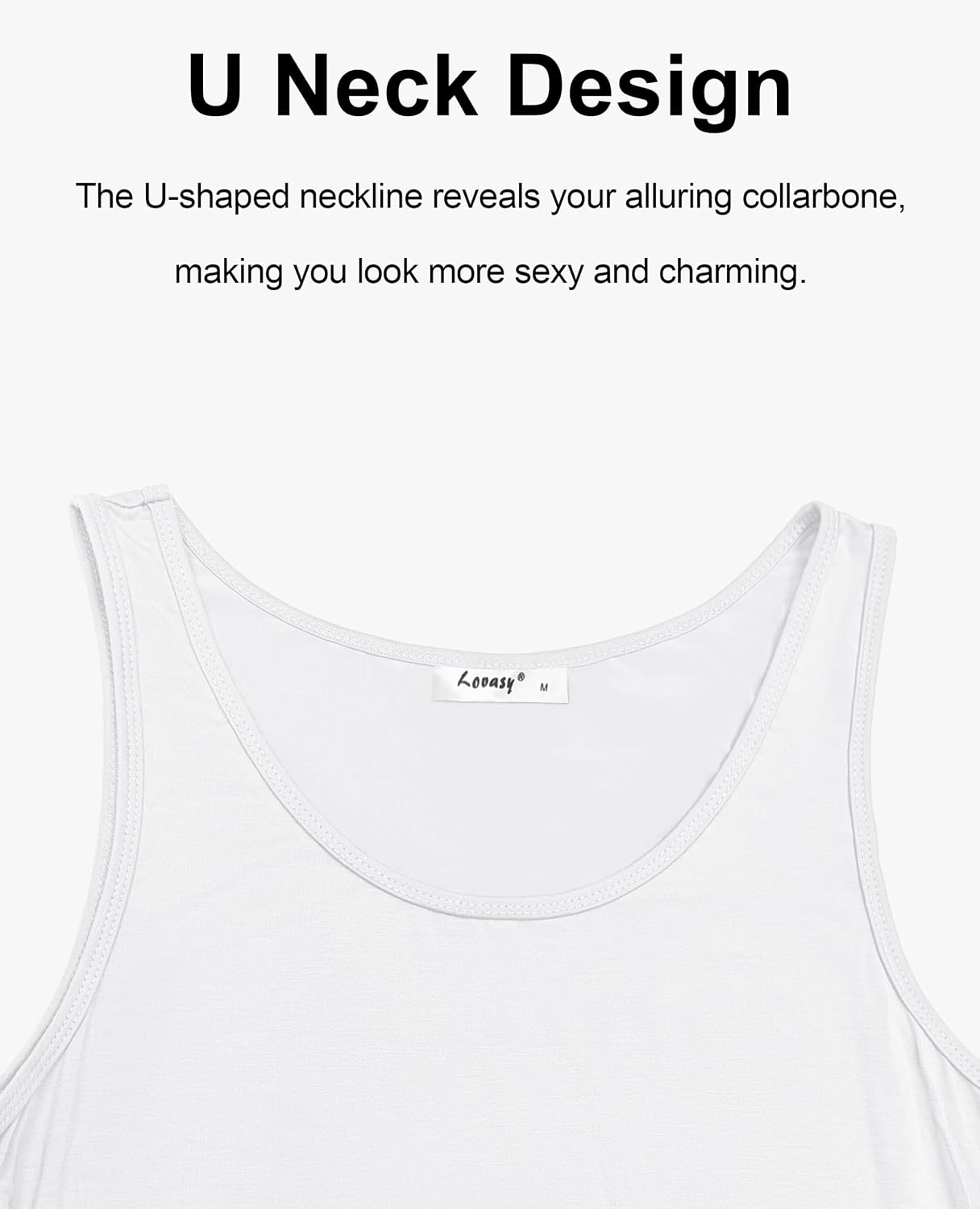 image:imageLovasy Full Slip for Women Under Dress Long Tank Dresses S3XLWhite