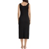 Lovasy Womens Tank Slip Dress V Neck Long Full Slips S-3XL(Black)