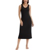 Lovasy Womens Tank Slip Dress V Neck Long Full Slips S-3XL(Black)