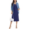 Lovasy Womens Tank Slip Dress V Neck Long Full Slips S-3XL(Navy Blue)