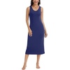 Lovasy Womens Tank Slip Dress V Neck Long Full Slips S-3XL(Navy Blue)